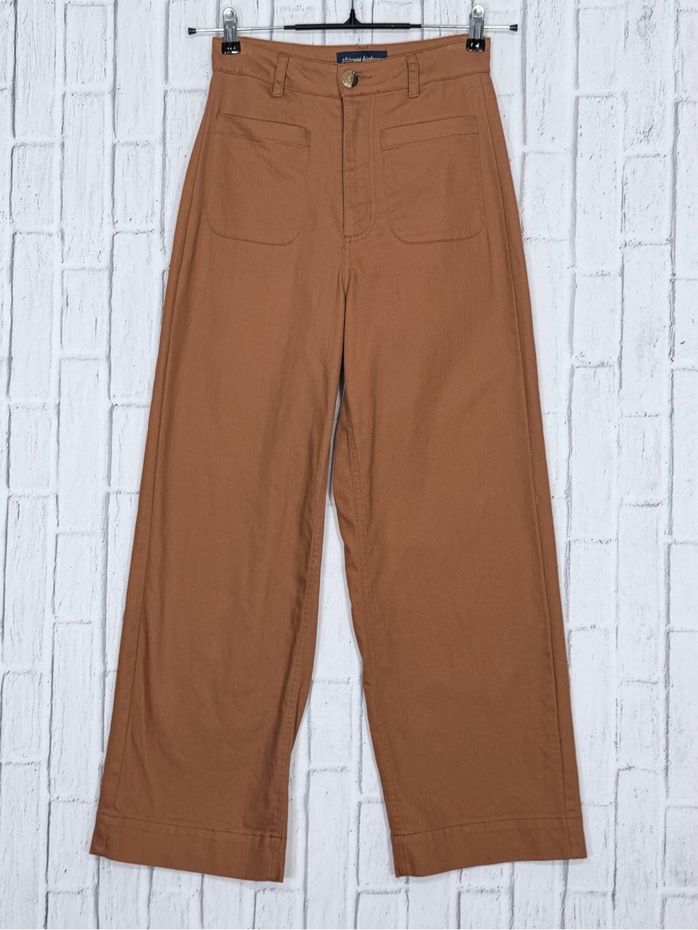 🤎 Princess Highway High Rise Wide Leg Patch Pocket Pants Rust AU 8 US 4